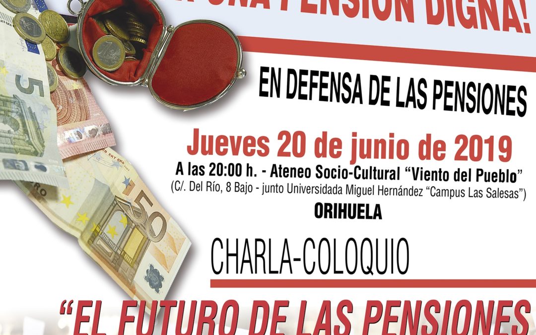 Acto sobre las pensiones en Orihuela