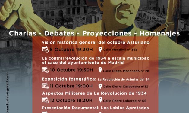 85 aniversario de la Revolución de Octubre Asturiana