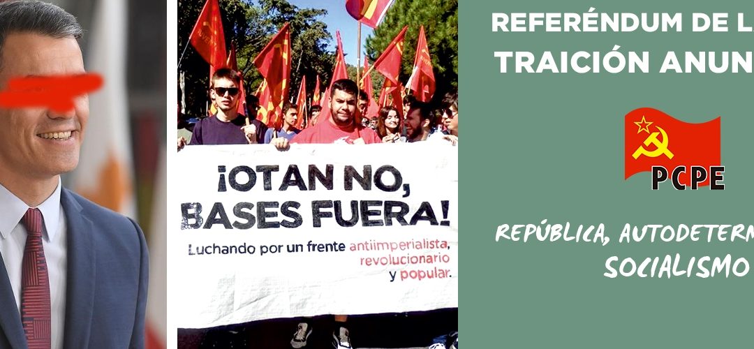 REFERÉNDUM DE LA OTAN, LA TRAICIÓN ANUNCIADA