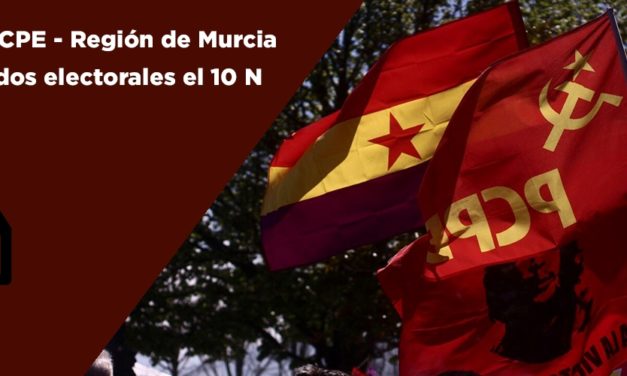 Ante el resultado de las elecciones generales del 10N en la Región de Murcia