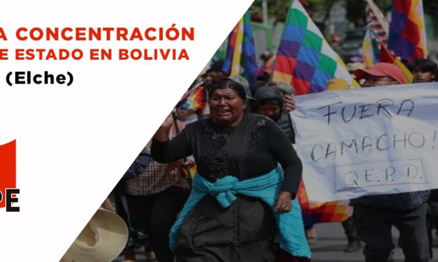 Crónica de la concentración en Elche, ante el golpe de Estado en Bolivia