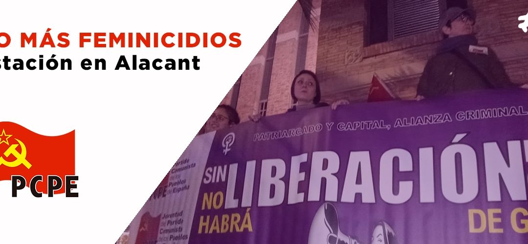 25N: no más feminicidios (manifestación en Alacant)