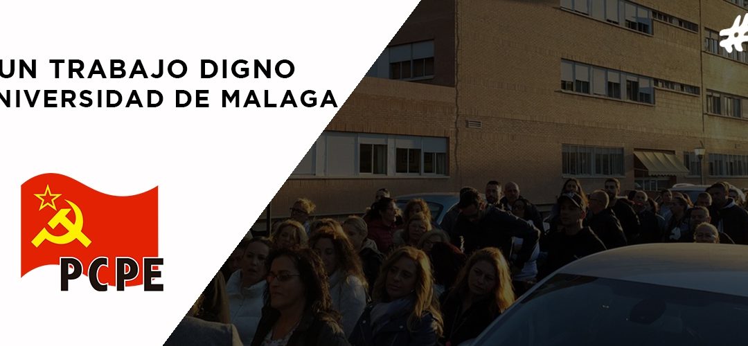 Por unas condiciones de trabajo dignas en la Universidad de Málaga y en todo el sector de limpieza
