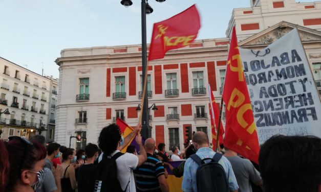 [Madrid] La delegación del gobierno de Madrid trata de impedir una manifestación contra el delito del Borbón