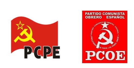 El PCPE y el PCOE suscriben un programa para la unidad de acción de los comunistas y un protocolo conjunto