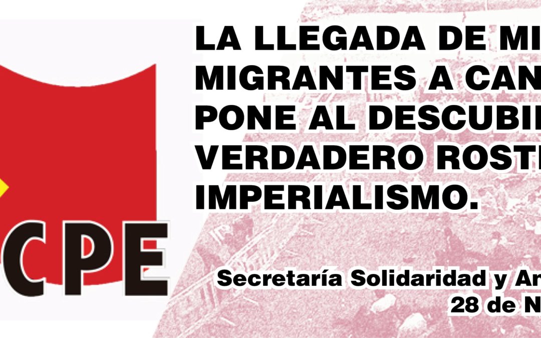 La llegada de miles de migrantes a Canarias pone al descubierto el verdadero rostro del imperialismo.