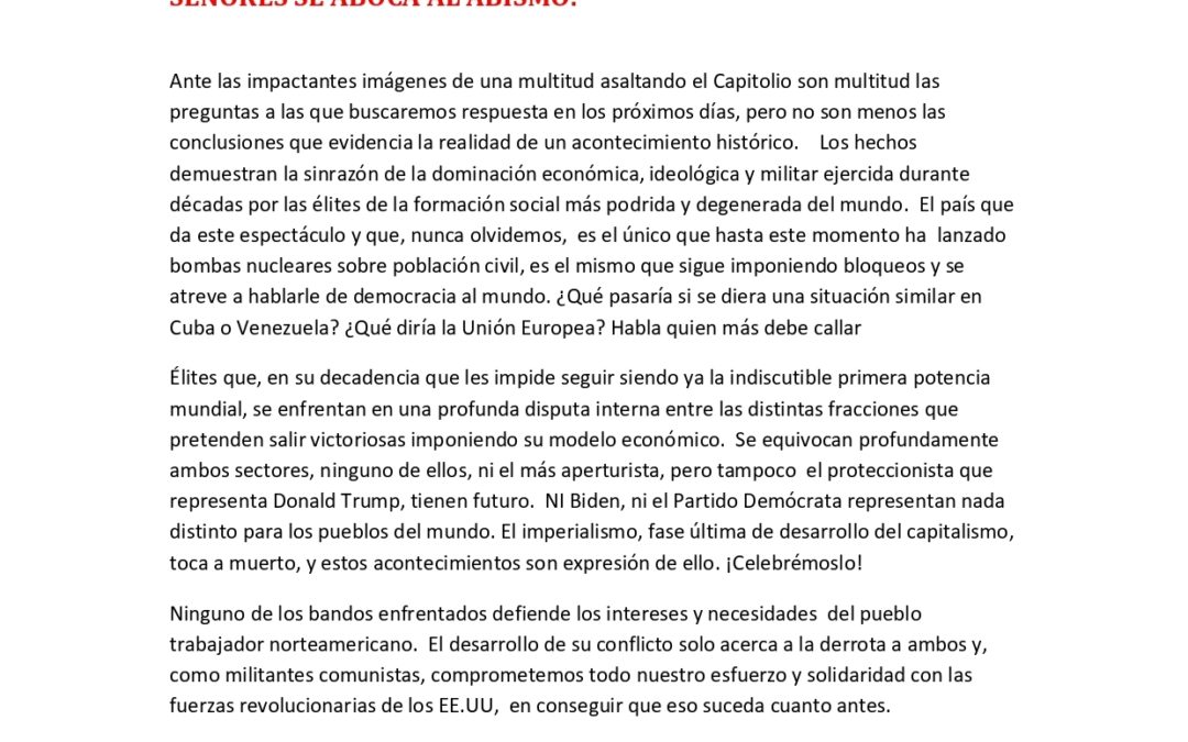 La ignominiosa democracia racial del pueblo de los señores se aboca al abismo