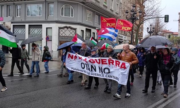 [Cantabria] Movilización en Santander contra la guerra imperialista y la OTAN